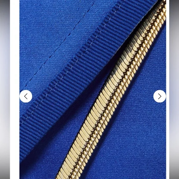 AZ Factory Cobalt Blue Satin Blazer & Mini Skirt Suit Graduation - Picture 6 of 16